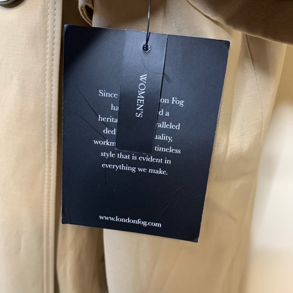 London Fog Trench Coat British Khaki - Picture 5 of 11
